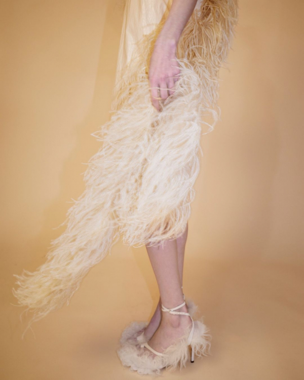 Fluffy Shoes for a Winter Wedding