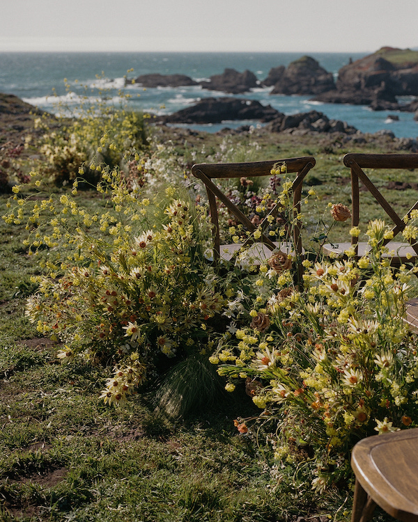 An Elegant Wildflower Wedding with Breathtaking Ocean Views