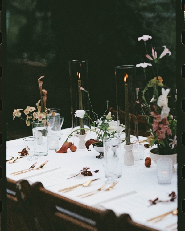 A Romantic Garden Wedding with Whimsical Foraged Blooms & Berries