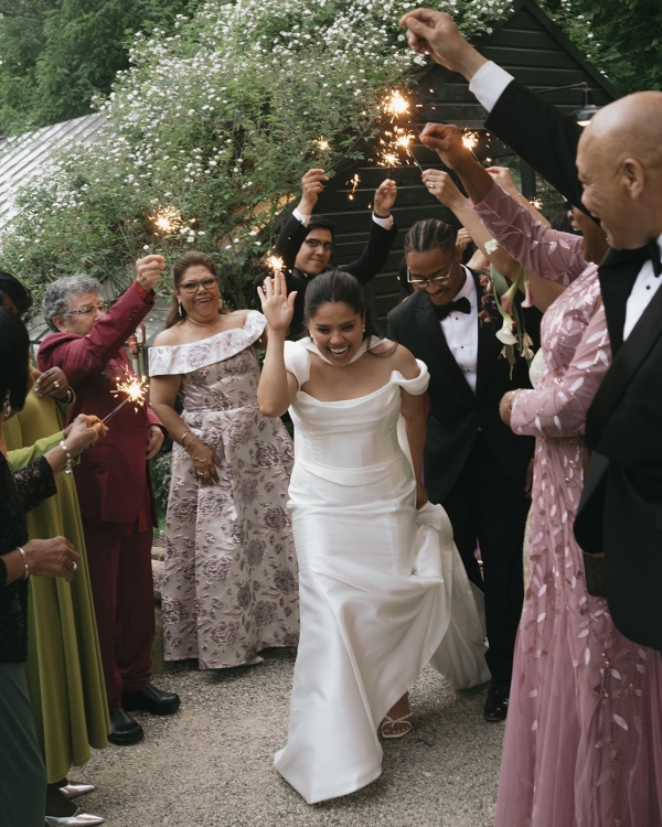 A Romantic Garden Wedding with Whimsical Foraged Blooms & Berries