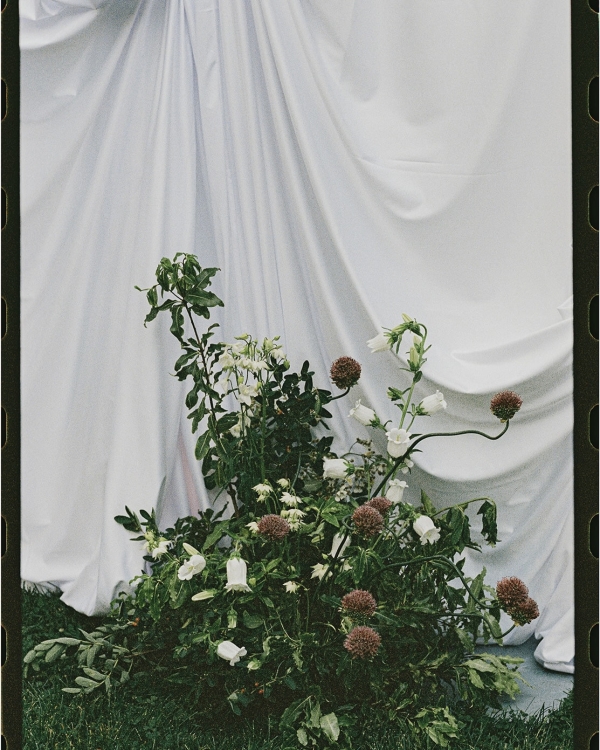 A Romantic Garden Wedding with Whimsical Foraged Blooms & Berries