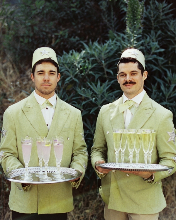 Maximalism Meets Art Deco Glamor in a Secret Garden Wedding in Hollywood