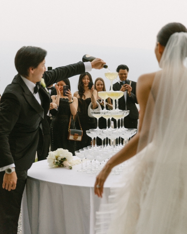 A Chic Black Tie Editorial-Inspired Wedding on Lake Garda, Italy