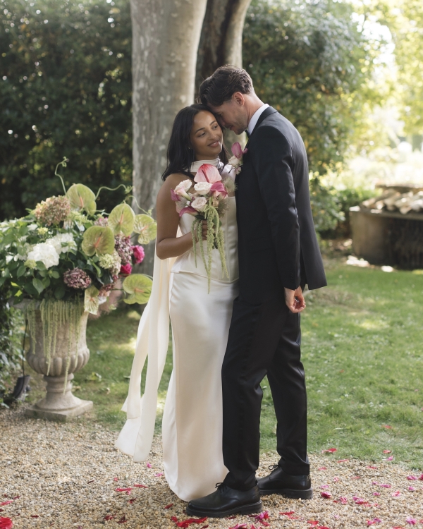 A Romantic Provençal Garden Wedding in France with Pastel Blooms & Antique Details