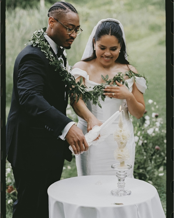 A Romantic Garden Wedding with Whimsical Foraged Blooms & Berries