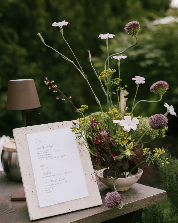 A Romantic Garden Wedding with Whimsical Foraged Blooms & Berries