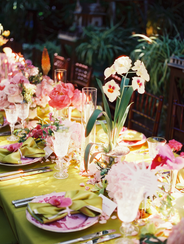 Maximalism Meets Art Deco Glamor in a Secret Garden Wedding in Hollywood
