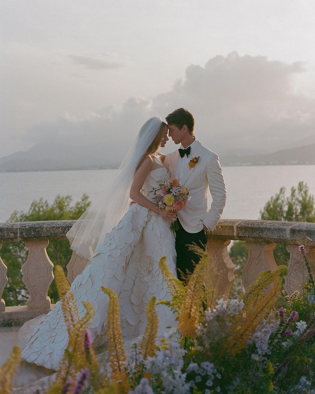 Anya Taylor-Joy Weds Malcom McRae In Beige Wedding Dress