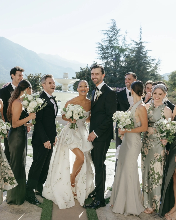 Jamie Foxx’s Daughter Corinne Wears Monique Lhuillier as She Marries in California