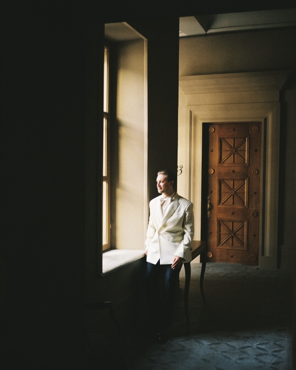 A Whimsical Wedding with a Giant Bow and Curved Tablescape