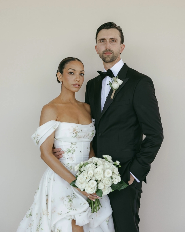 Jamie Foxx’s Daughter Corinne Wears Monique Lhuillier as She Marries in California