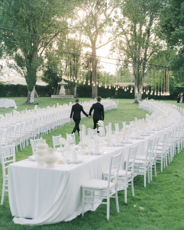 An Elegant Art-Inspired Garden Celebration in Madrid