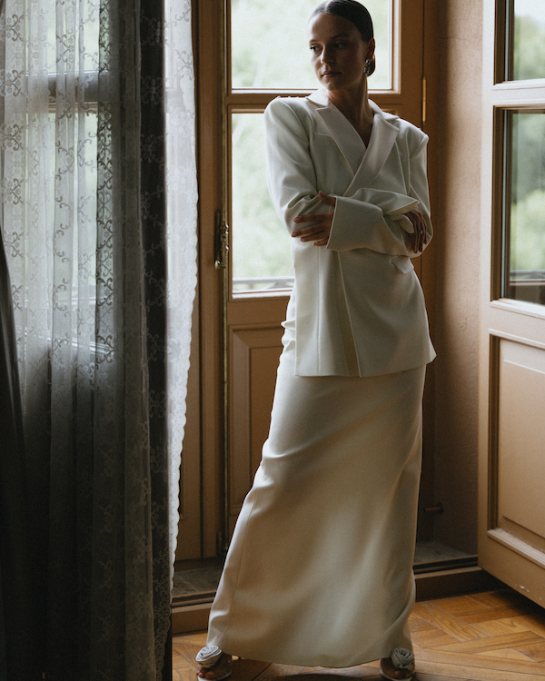 A Whimsical Wedding with a Giant Bow and Curved Tablescape