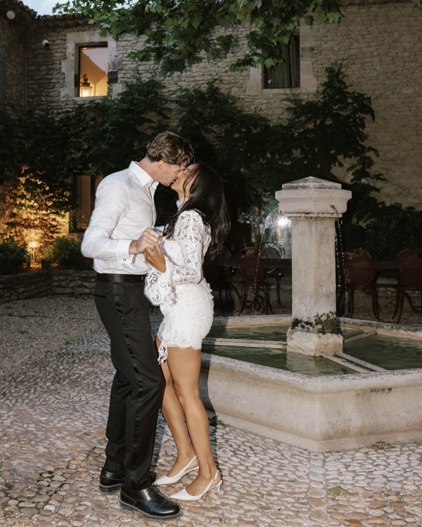 A Romantic Provençal Garden Wedding in France with Pastel Blooms & Antique Details