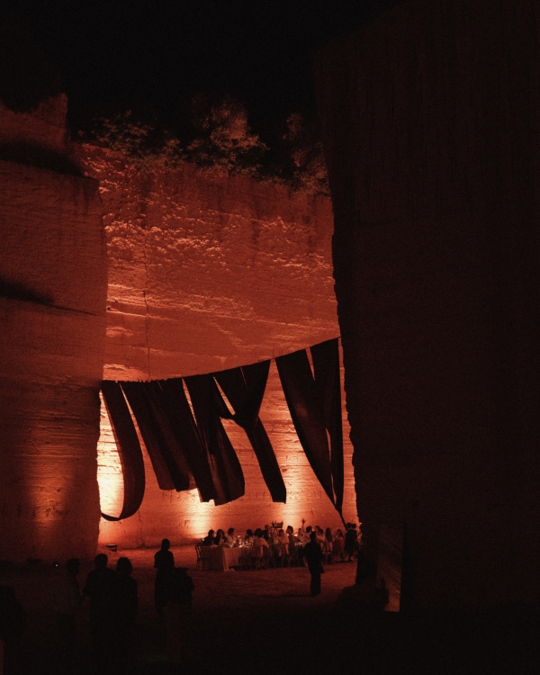 An Intimate Menorca Quarry Wedding with Avant-Garde Design, Gospel Harmonies & Vintage Bridal Looks