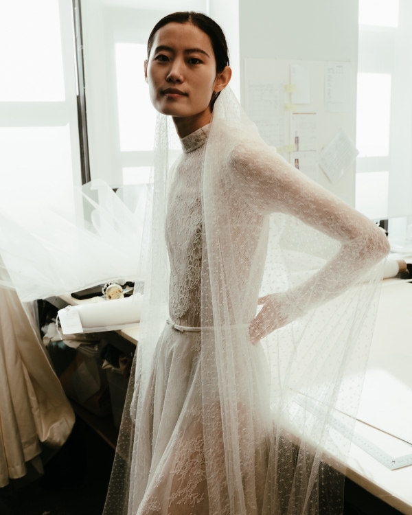 In the Atelier with House of Gilles for New York Bridal Fashion Week Fall 2026