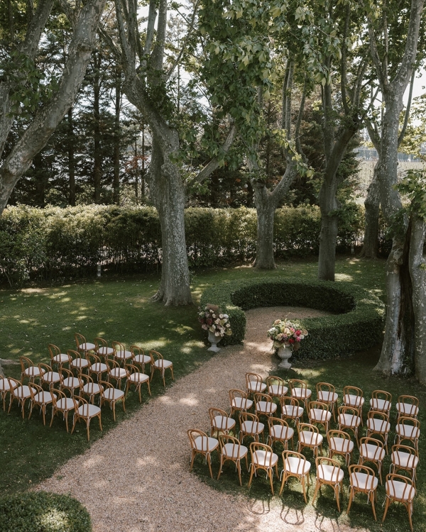 A Romantic Provençal Garden Wedding in France with Pastel Blooms & Antique Details
