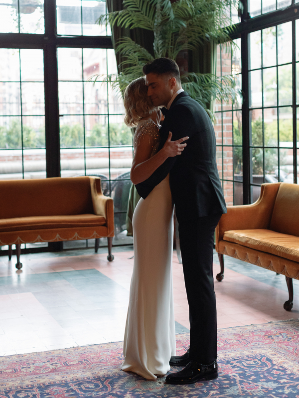 Autumn Fall Wedding Celebration at The Bowery Hotel Location | Sydney and Alex's Heartfelt Marriage Ceremony