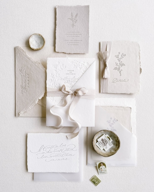 50 Elegant Calligraphy Stationery Suites