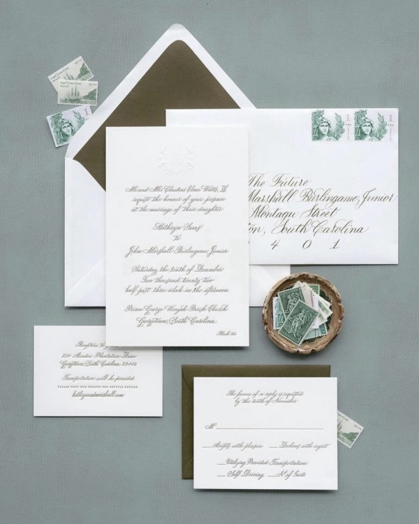 50 Elegant Calligraphy Stationery Suites