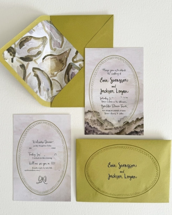 50 Elegant Calligraphy Stationery Suites