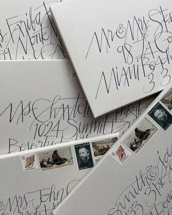 50 Elegant Calligraphy Stationery Suites