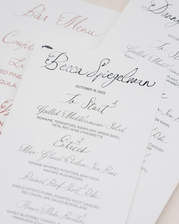 50 Elegant Calligraphy Stationery Suites