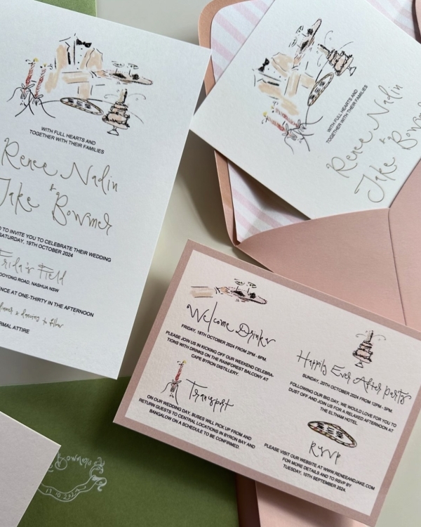 50 Elegant Calligraphy Stationery Suites