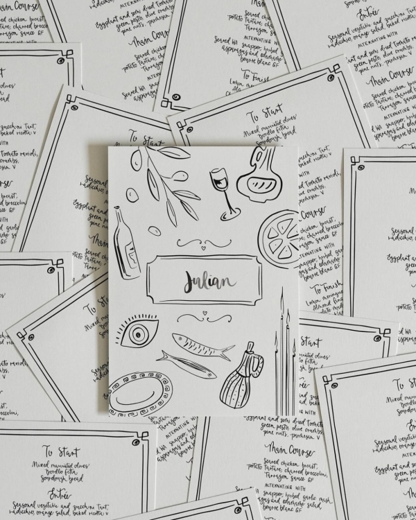 50 Elegant Calligraphy Stationery Suites