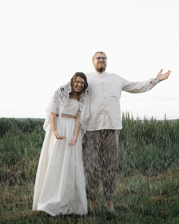 A Folkloric Countryside Wedding with Every Detail Handcrafted By Family & Friends