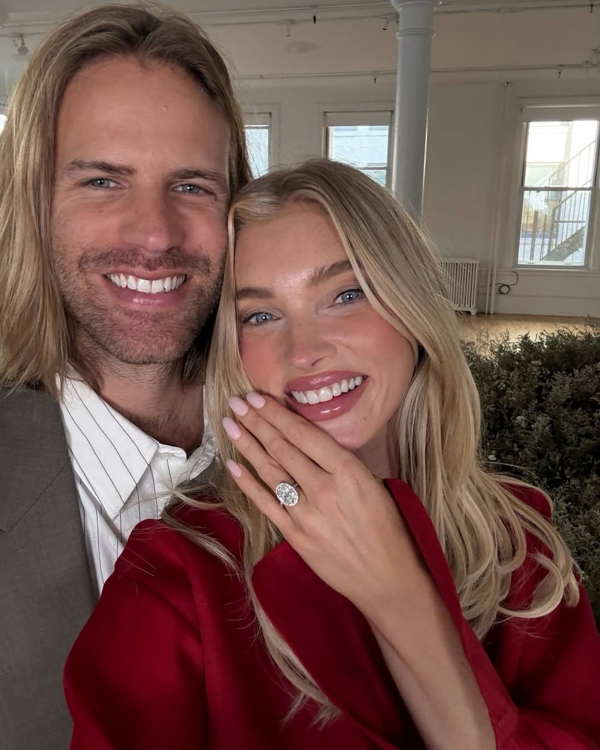Supermodel Elsa Hosk Shows Off Massive Diamond Ring After Surprise Proposal