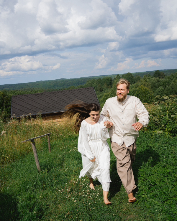 A Folkloric Countryside Wedding with Every Detail Handcrafted By Family & Friends