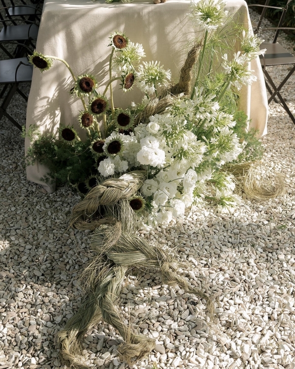 A Bold Destination Wedding in Umbria with Chartreuse Drapery & a Surprise Movie Moment