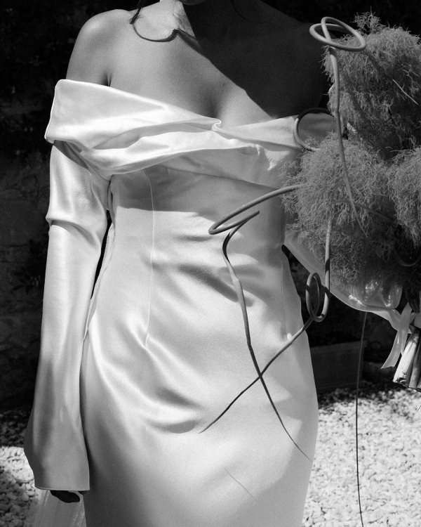 A Bold Destination Wedding in Umbria with Chartreuse Drapery & a Surprise Movie Moment