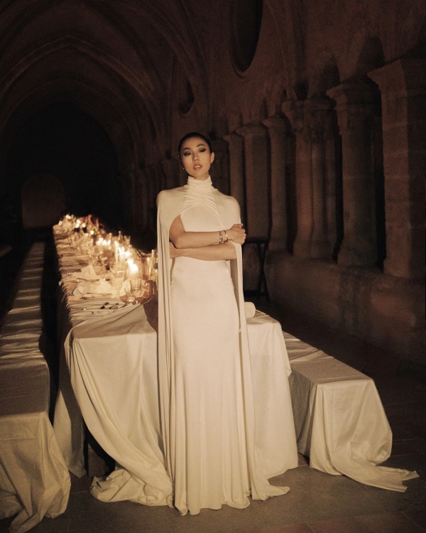 Influencer Xiayan Guo's Cinematic Abbey Wedding in Southern France