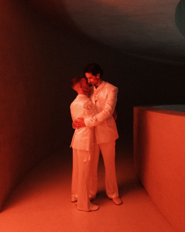 A Bold Botanical-Inspired Wedding Amongst Brutalist Architecture in Portugal