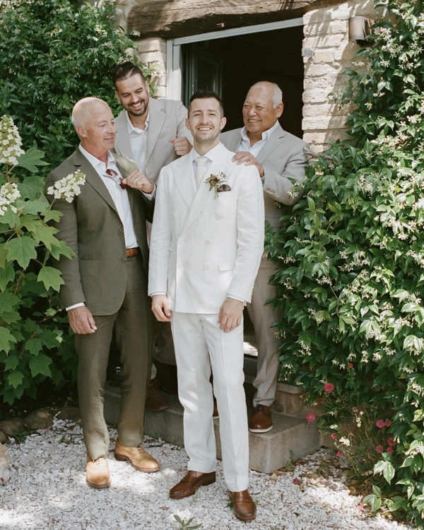 A Bold Destination Wedding in Umbria with Chartreuse Drapery & a Surprise Movie Moment