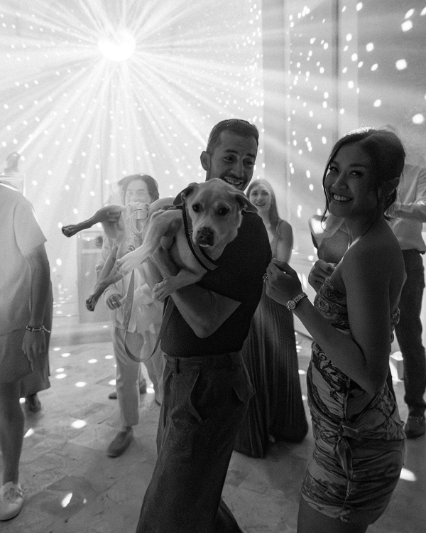 A Bold Destination Wedding in Umbria with Chartreuse Drapery & a Surprise Movie Moment